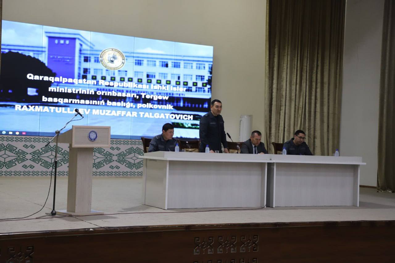 Qaraqalpaqstan Respublikası Ishki isler ministriniń orınbasarı - Tergew basqarması baslıǵı…