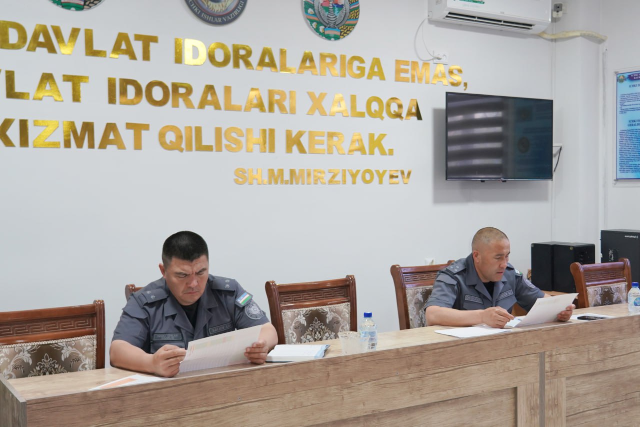 Qoraqalpog‘iston Respublikasi Ichki ishlar vaziri tomonidan Taxiatosh tumani Ichki ishlar …